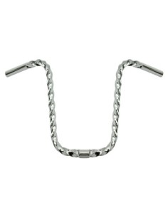 U Square Twisted Handlebar 15 25.4mm Chrome.